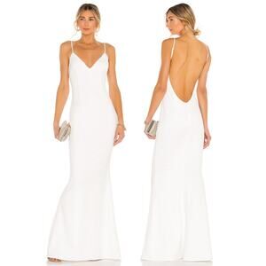Katie May Bambina Dress Open Back Classy Classic Bridal Wedding Minimalist Small